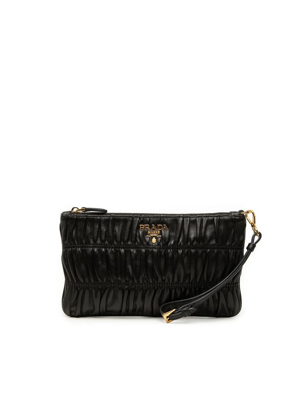 Prada Nappa Gaufre Wristlet Clutch Pre- #289432P48B